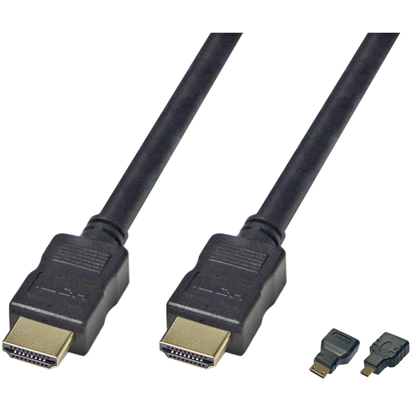 VV-HDACD-AD-HDMI020AA-B ミニ・マイクロ変換アダプタ付 HDMIケーブル