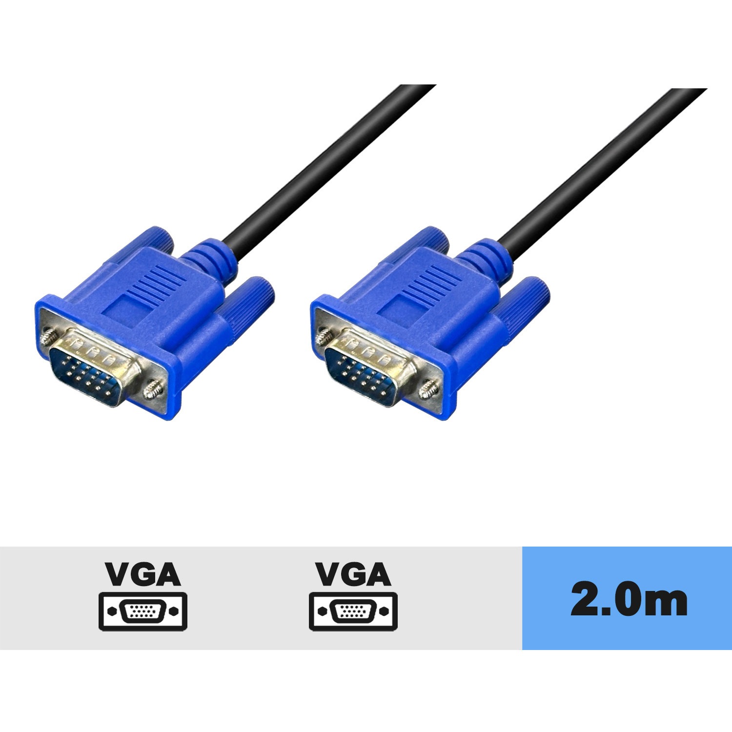 VV-VGA020-B VGA ケーブル Vodaview 黒色 2m VV-VGA020-B 【通販