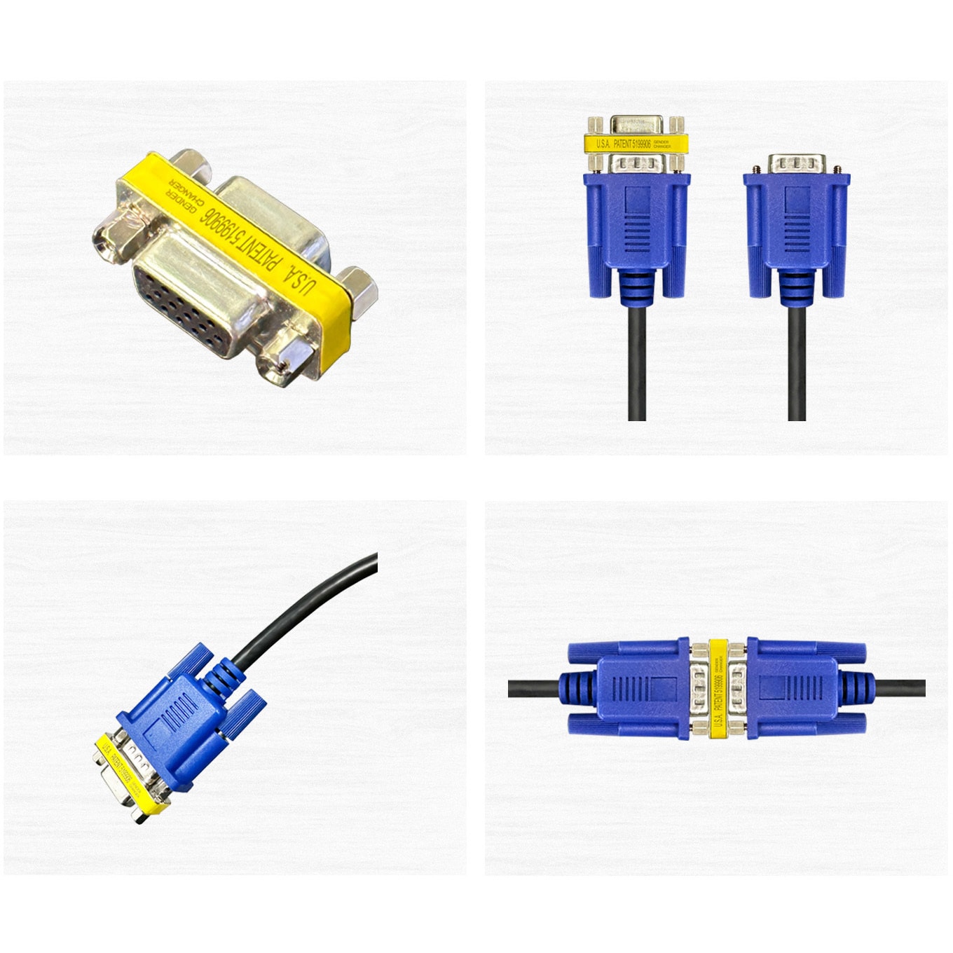 VV-VGA020-B-B-2 VGA ケーブル 中継アダプタ付 Vodaview 2m VV