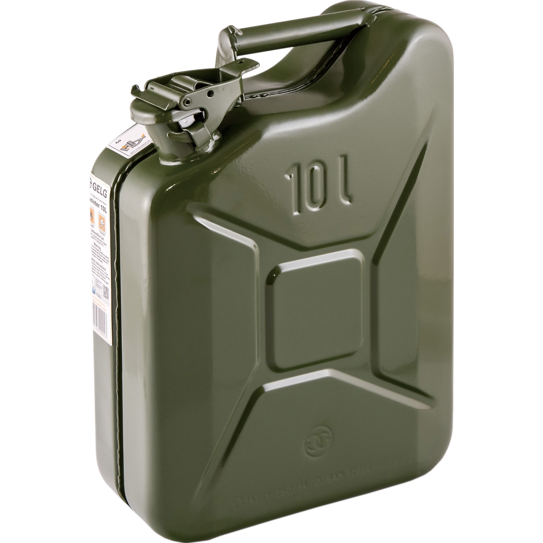 エスコ ガソリン携行缶（横型 OD色） 10L EA991HB-21A 1個