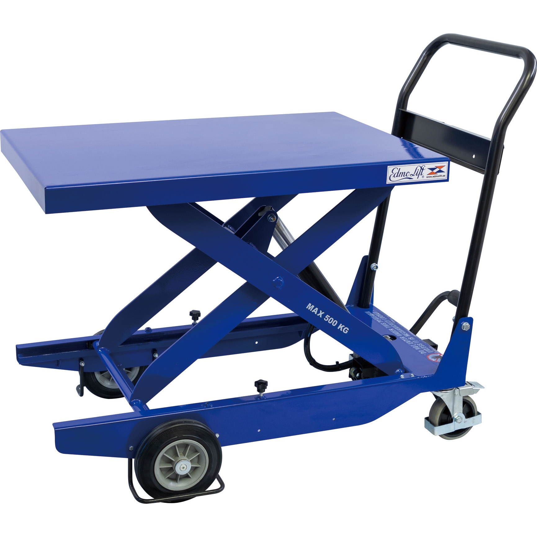 521448 ハンドリフター”CZ”(足踏み油圧式) EdmoLift 荷重500kg テーブル高さ320～920mm