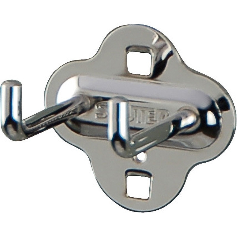 HK-2105 パンチングパレル用L字フックダブル 1袋(10個) SHUTER 【通販モノタロウ】