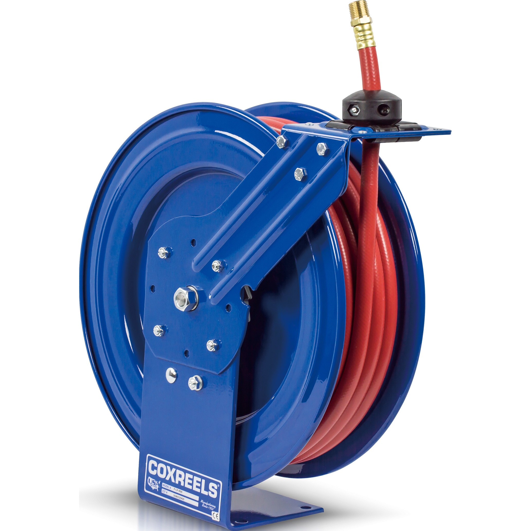 P-LP-450-BGX エアーホースリール コックスリール ポリ塩化ビニル ホース内径12.7mmホース長さ15m  P-LP-450-BGX