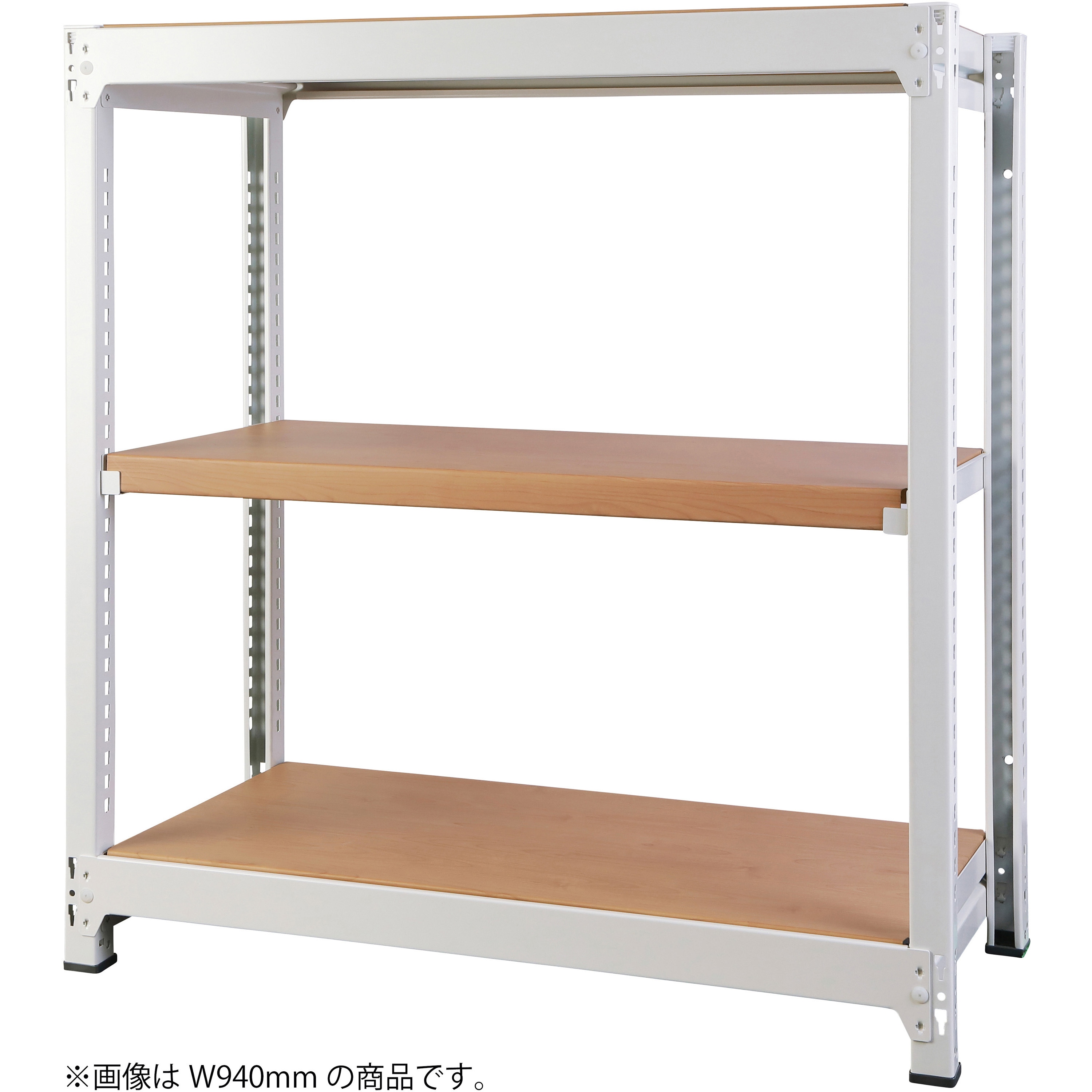 RFRA-1210-W-NT DRスチールラック 基本 アール・エフ・ヤマカワ 荷重200kg/段 高さ1000mm奥行450mm  RFRA-1210-W-NT