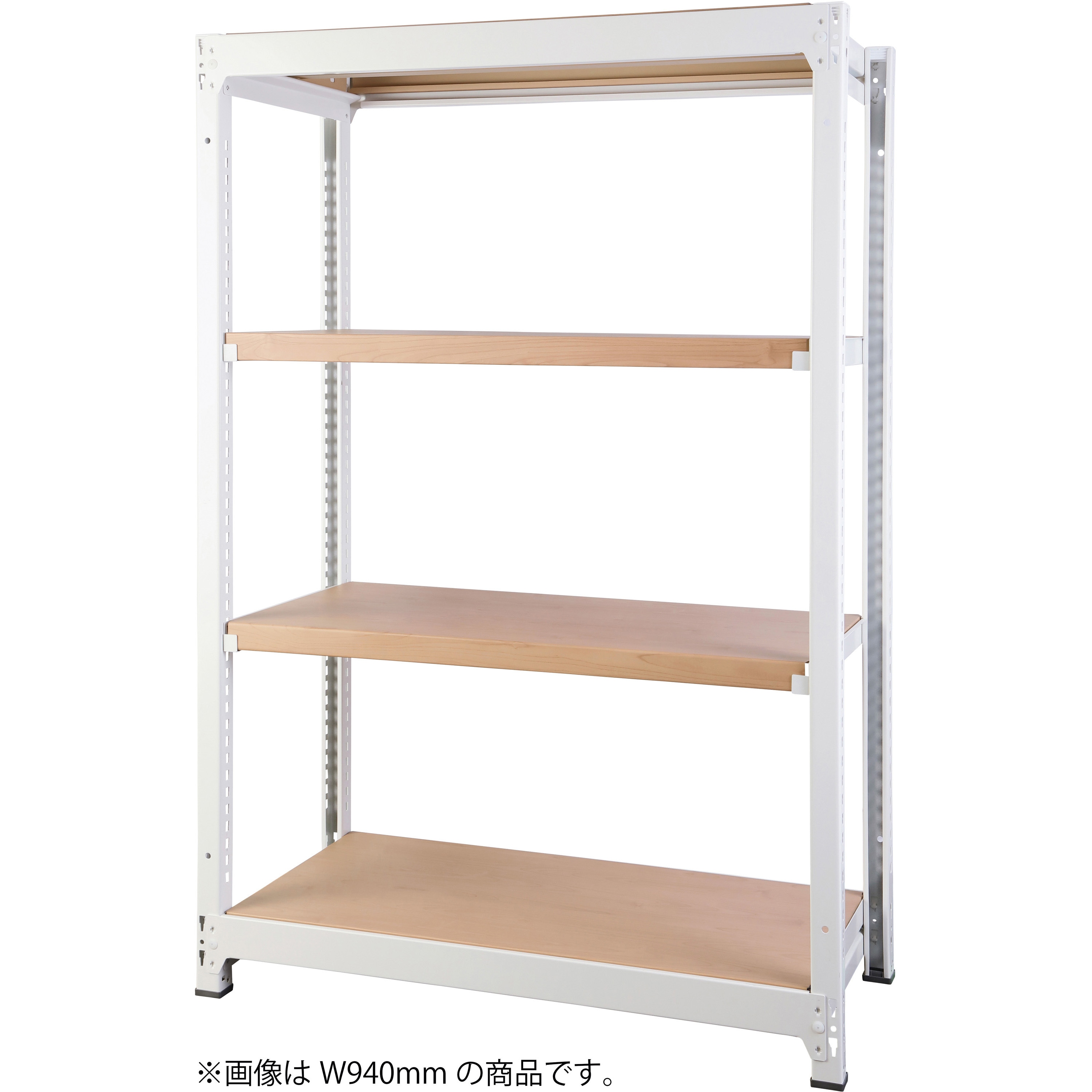 RFRA-1214-W-NT DRスチールラック 基本 アール・エフ・ヤマカワ 荷重200kg/段 高さ1400mm奥行450mm  RFRA-1214-W-NT 33,137円