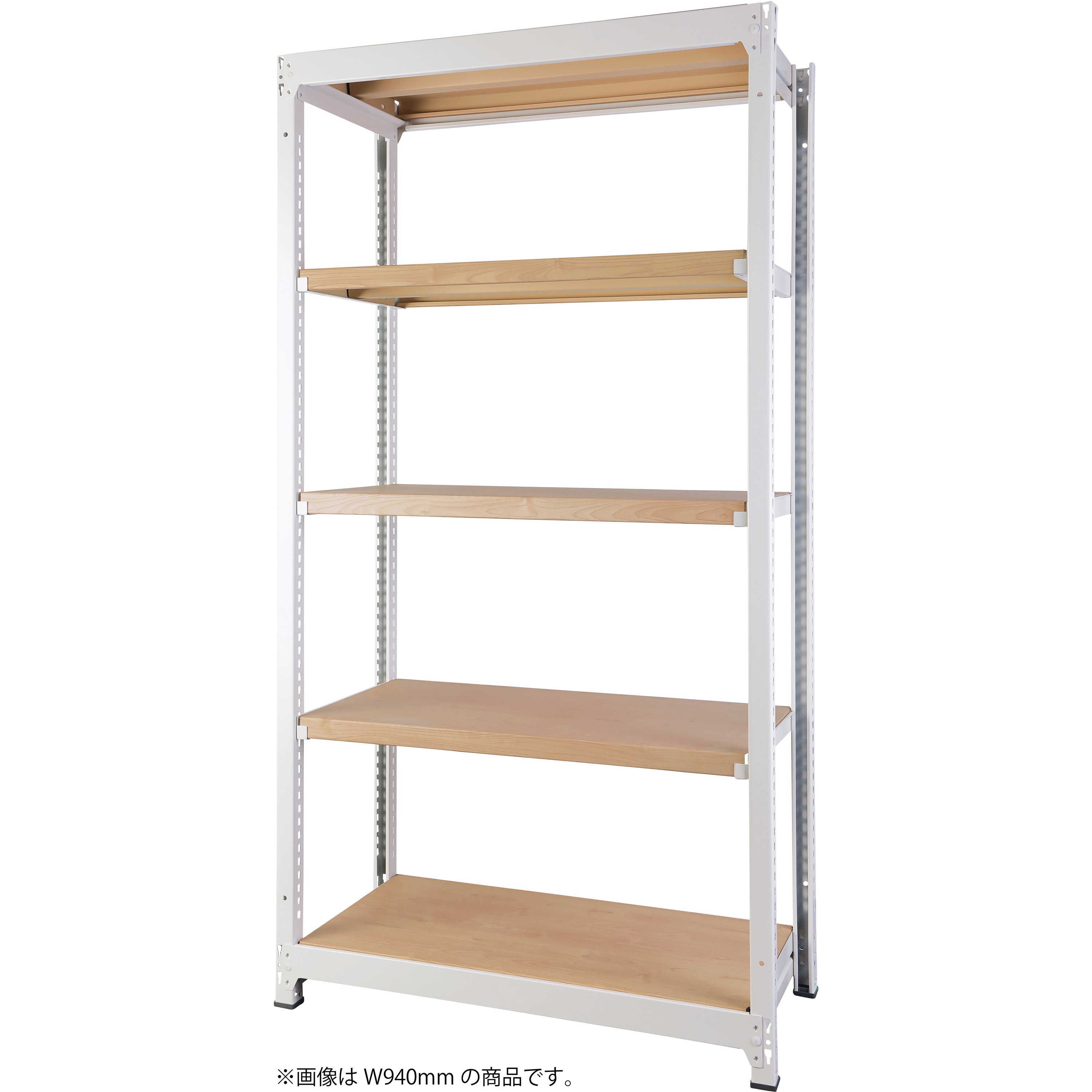 RFRA-1218-W-NT DRスチールラック 基本 アール・エフ・ヤマカワ 荷重200kg/段 高さ1800mm奥行450mm  RFRA-1218-W-NT