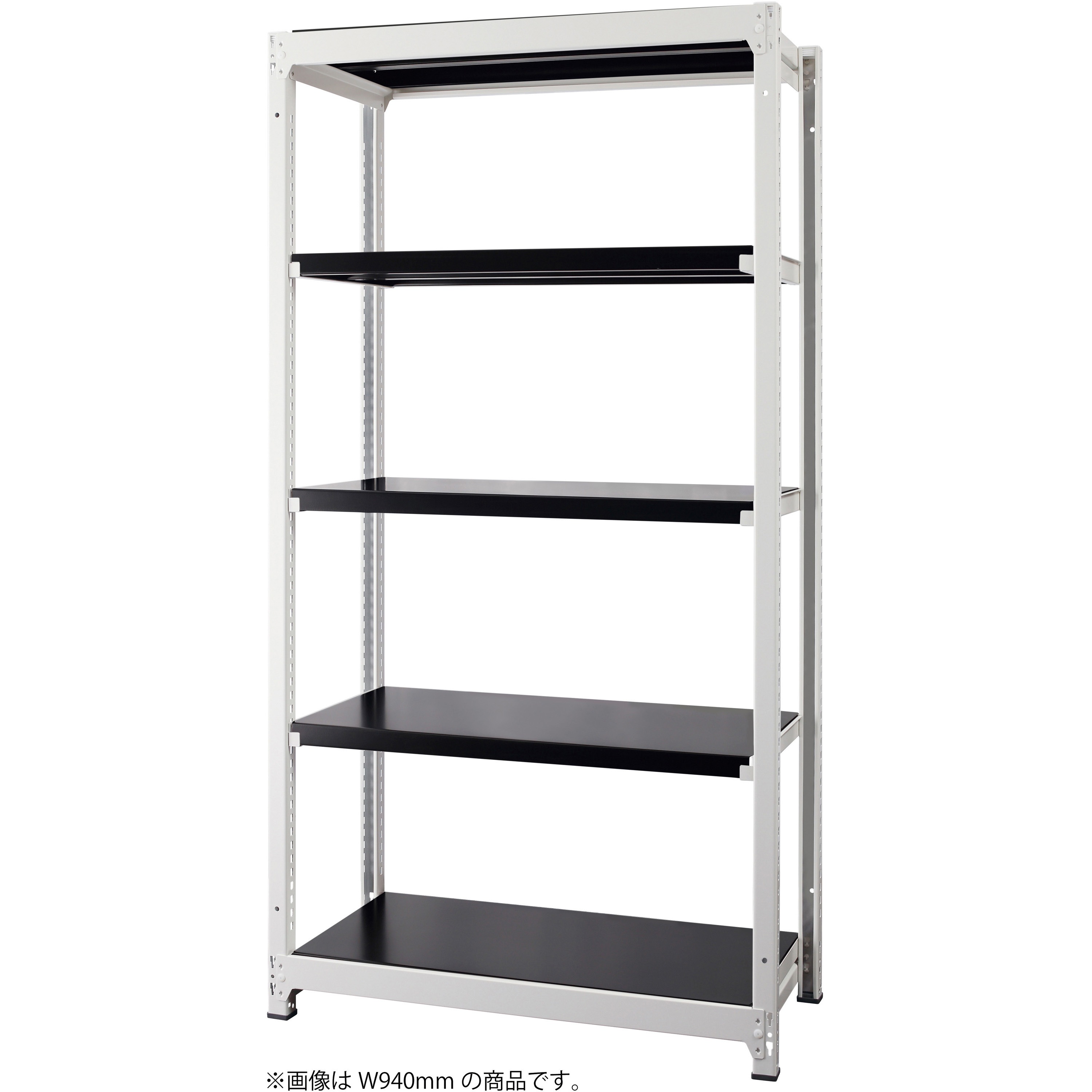 RFRA-1218-W-B DRスチールラック 基本 アール・エフ・ヤマカワ 荷重200kg/段 高さ1800mm奥行450mm  RFRA-1218-W-B