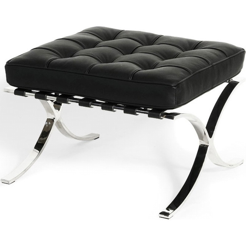 福岡引き取り限定　バルセロナチェア　チェア＋オットマンセット knoll(ノール) バルセロナチェア+オットマン(スツール) ミースファン