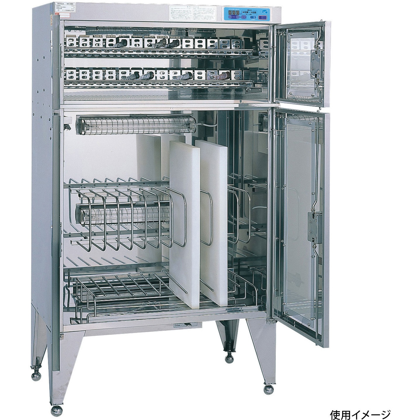 殺菌・除菌実用便覧　サイエンスフォーラム DS-103 器具殺菌庫 乾燥式紫外線殺菌庫 ピオニーコーポレーション 寸法