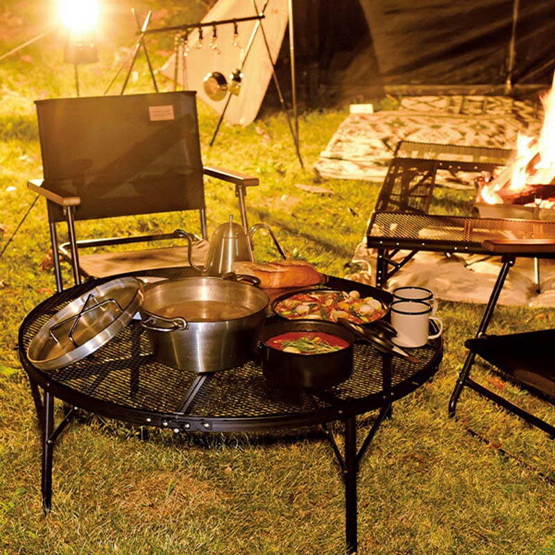 TLTR-90(MBK) 折りたたみ タフライトラウンドテーブル 1台