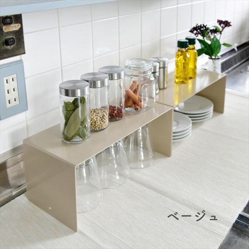 SY-350013 WH コの字ラック 1セット(2個) be worth style(ビー