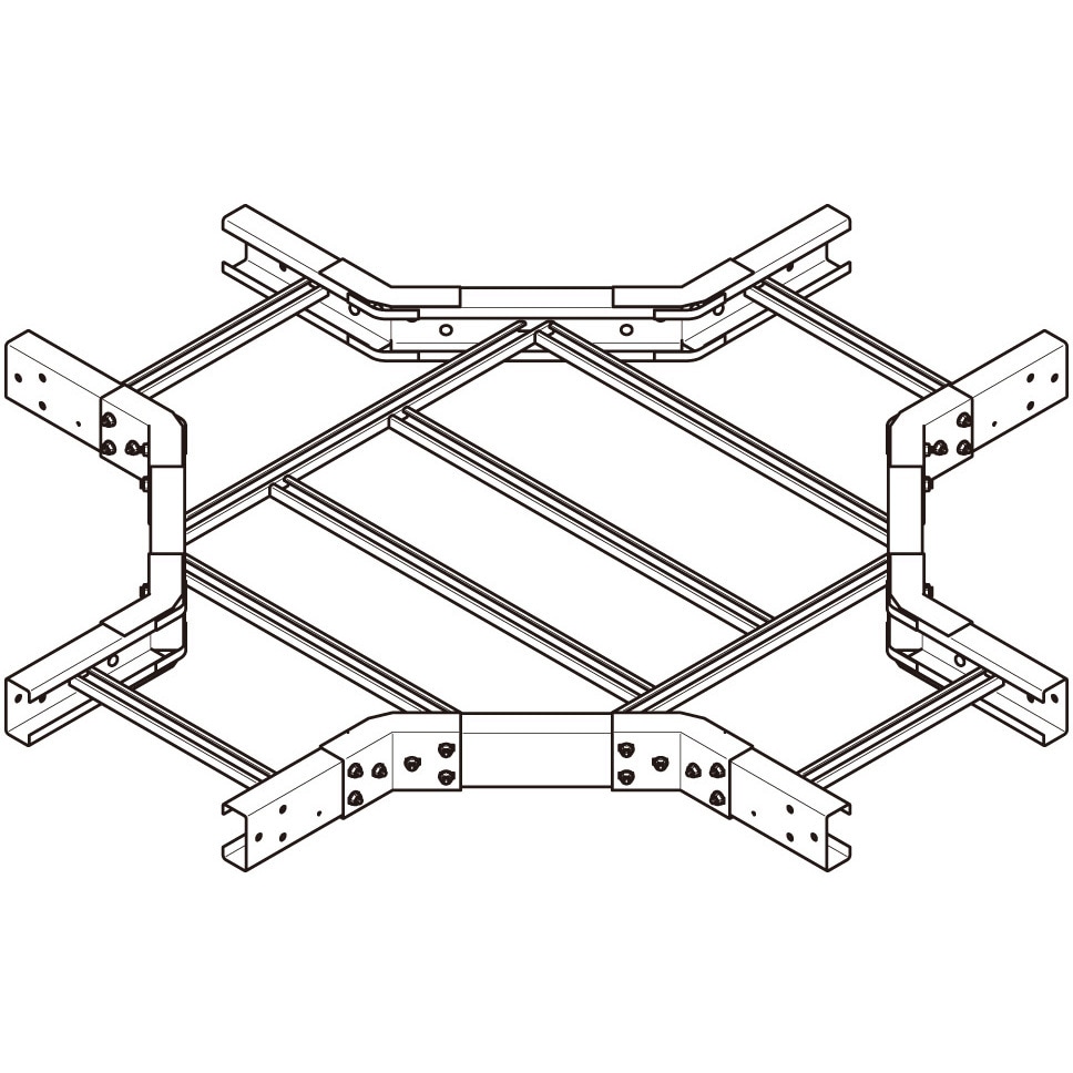 DRX40 X形分岐ラック 1個 ネグロス電工 【通販モノタロウ】