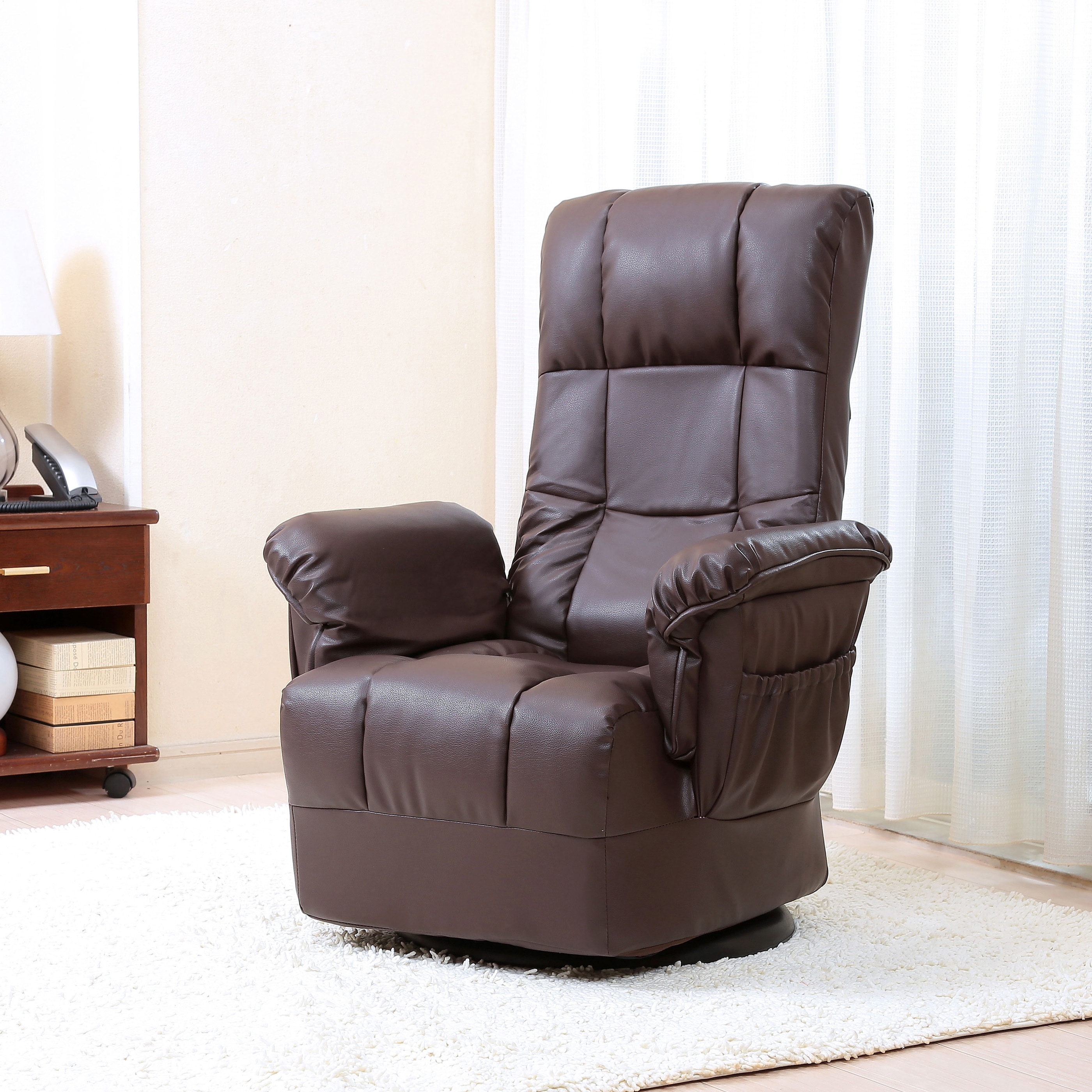 TAN-200BR ポケットコイル入り回転リクライニングチェア 1個 Vita 【通販モノタロウ】