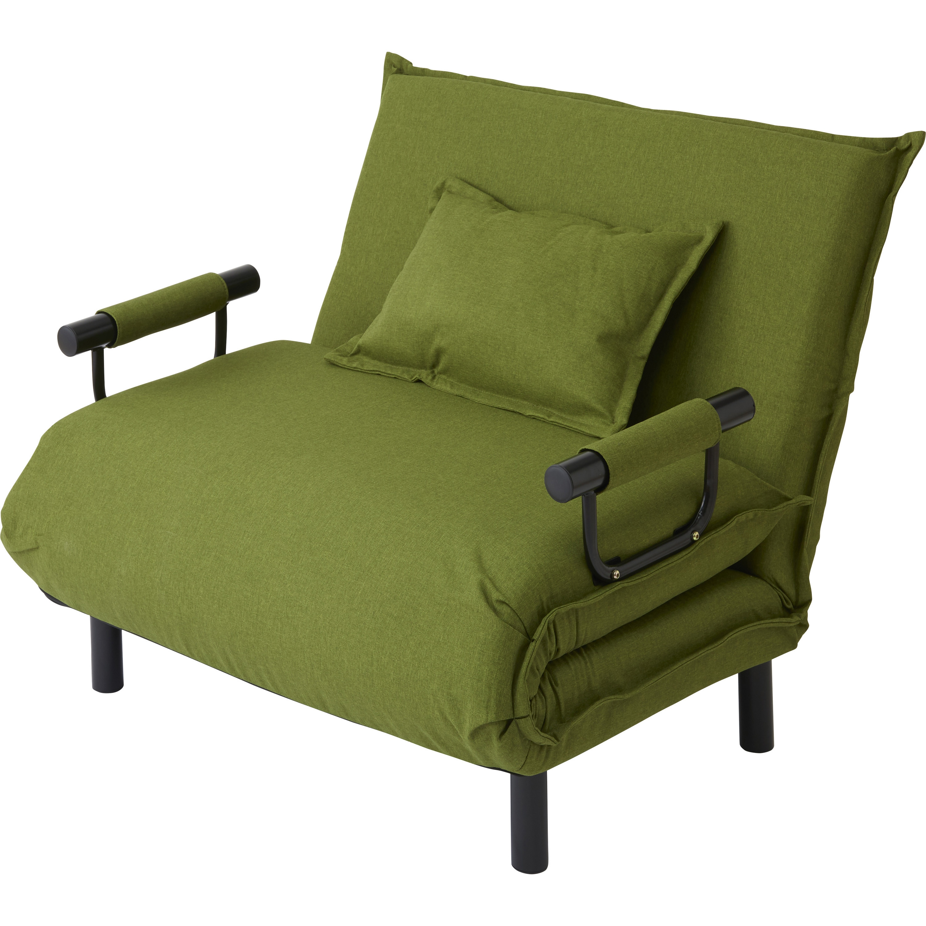 TAN-186(ダイ)GE 3WAYソファベッド Vita ファブリック グリーン色 大