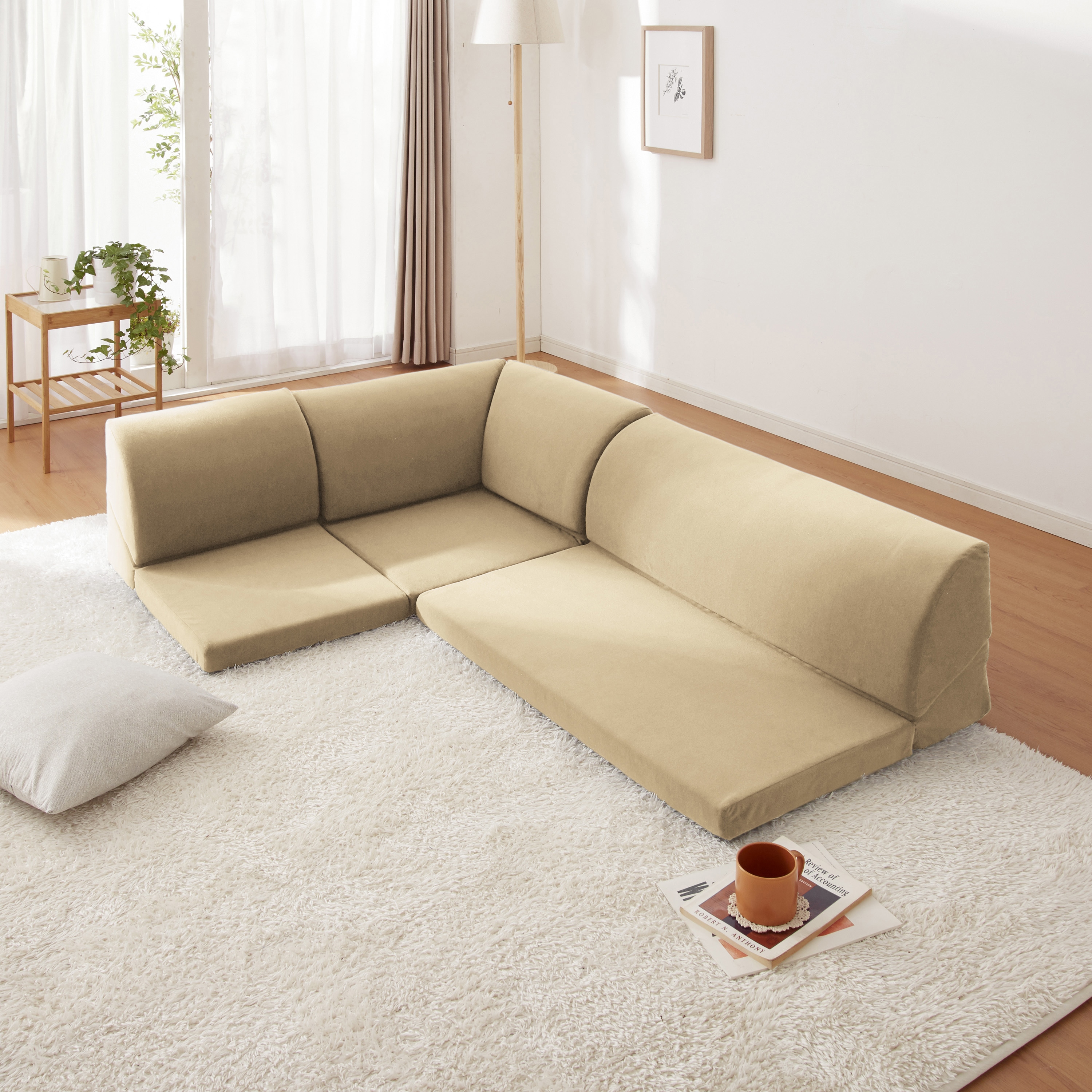 TAN-202BE フロアコーナーソファ 3点セット 1個 Vita 【通販モノタロウ】