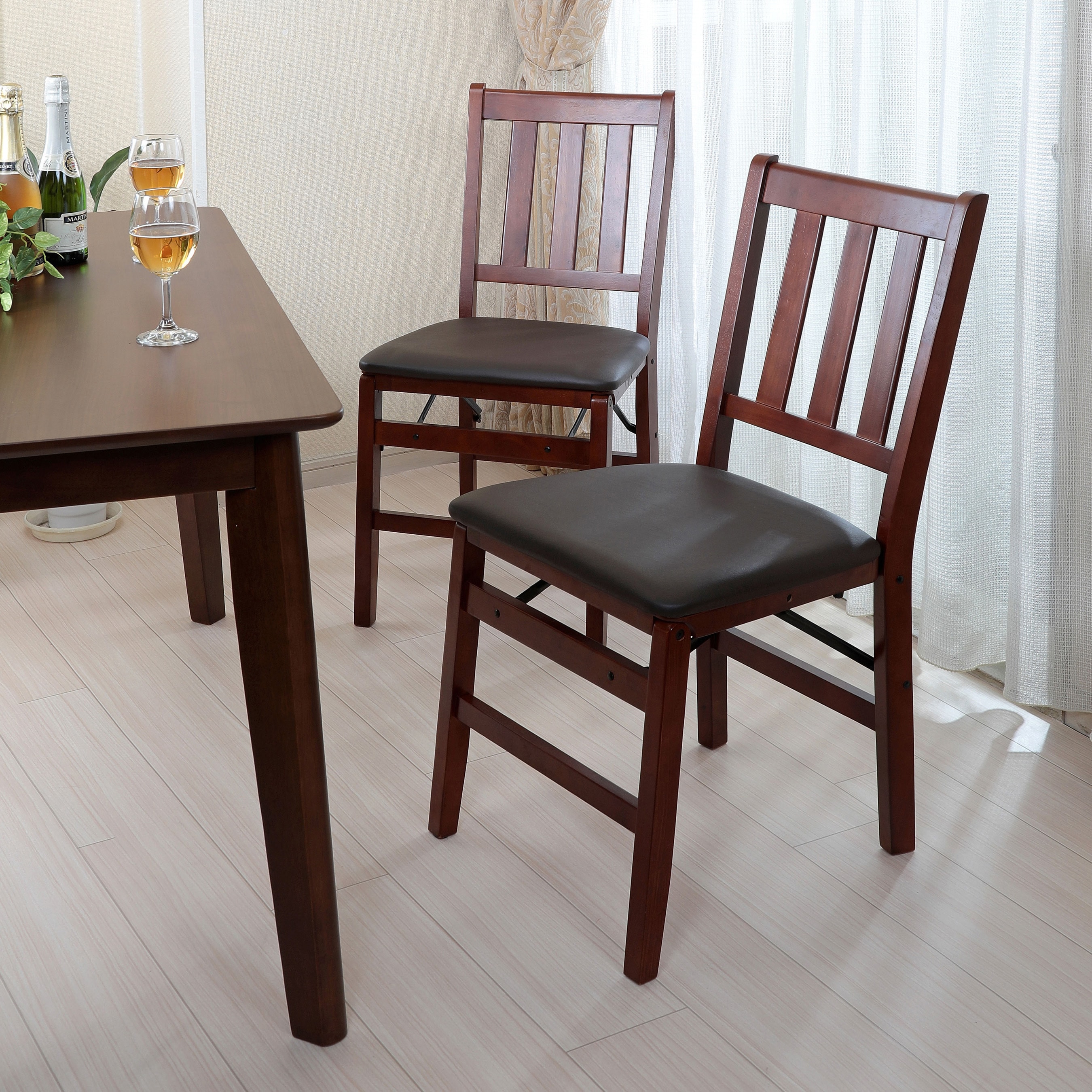 TAN-833(DBR) 木製ダイニングチェア Vita 寸法(座面)440×395mm 1セット