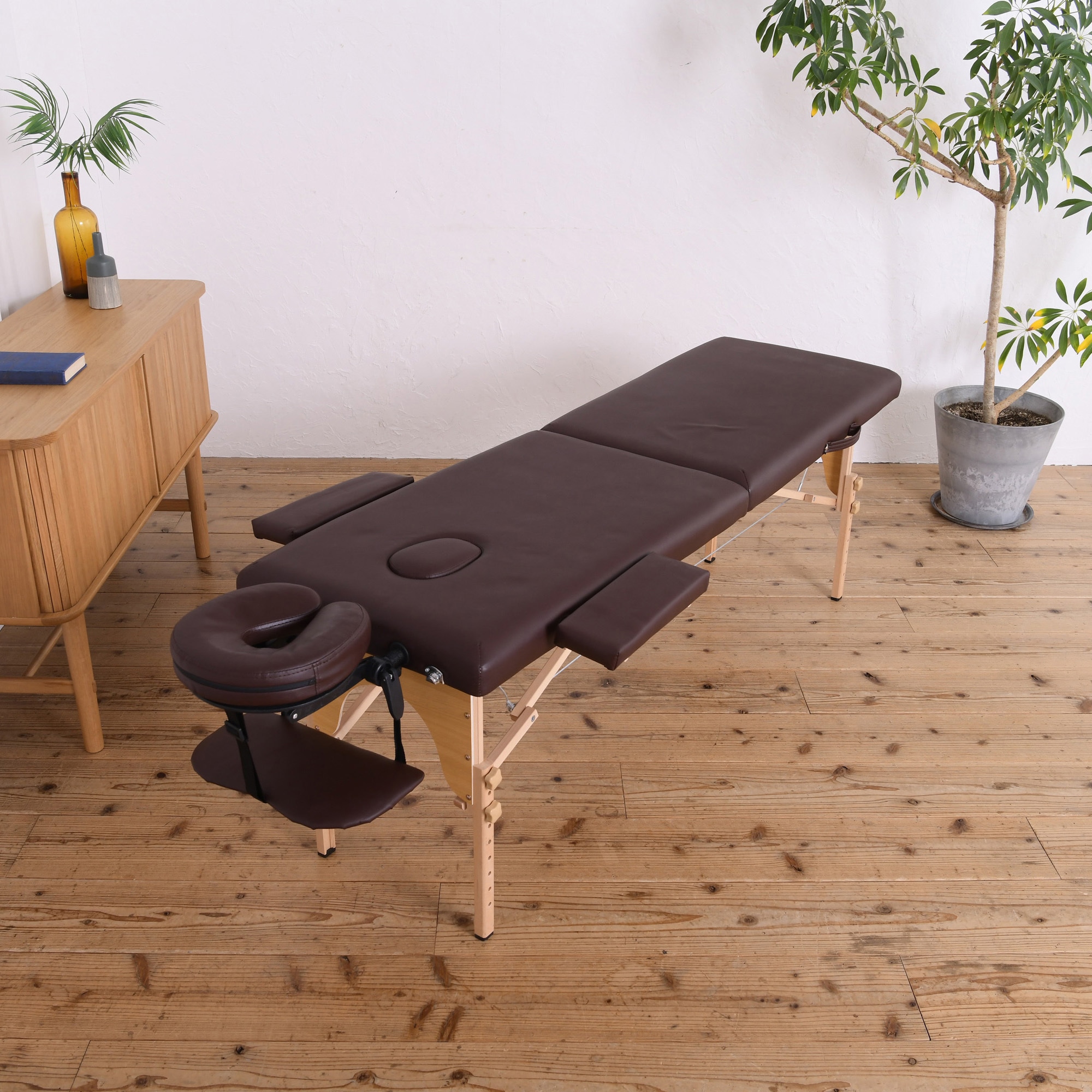 TAN-248BR さらにコンパクトマッサージベッド ブラウン 1個 Vita