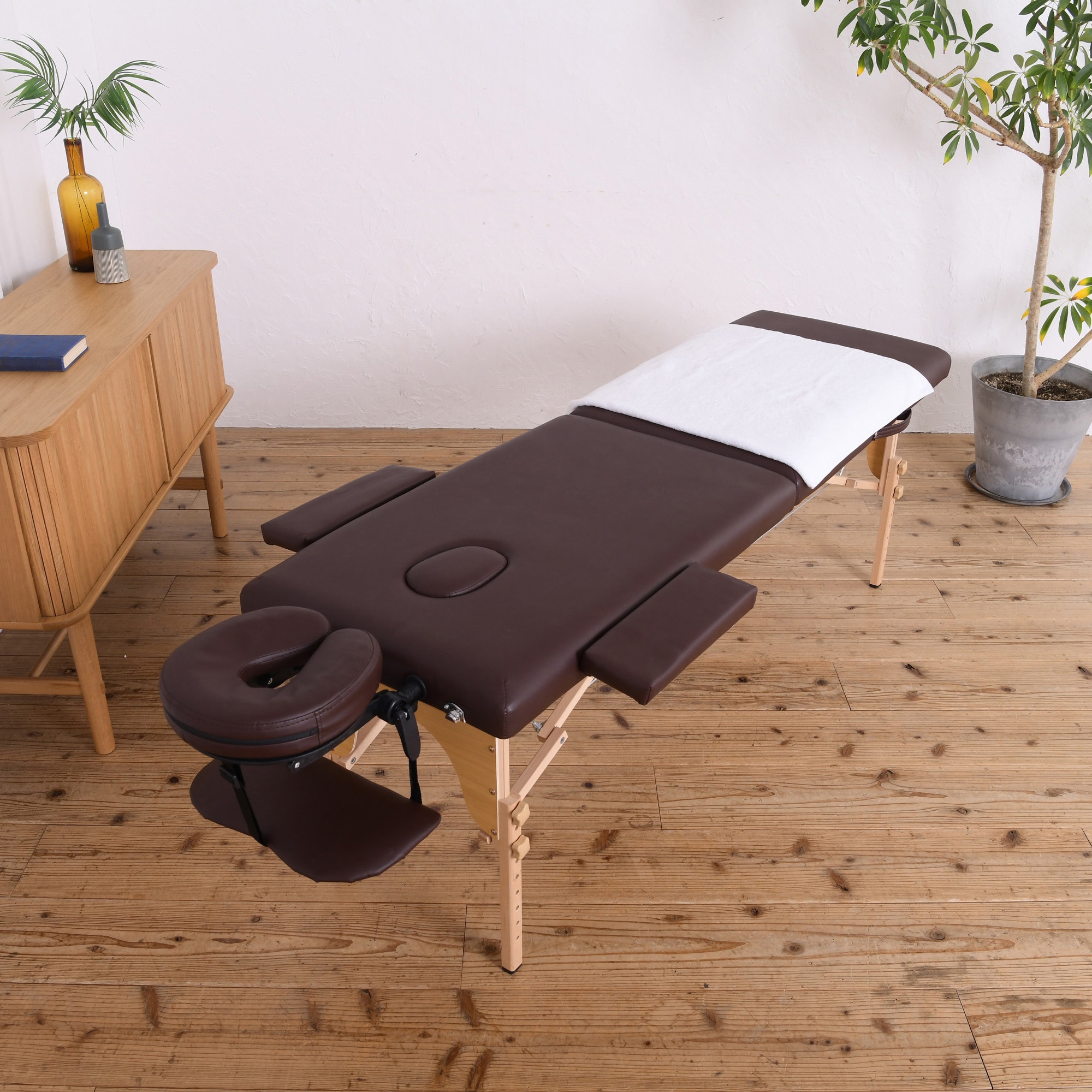 TAN-248BR さらにコンパクトマッサージベッド ブラウン 1個 Vita