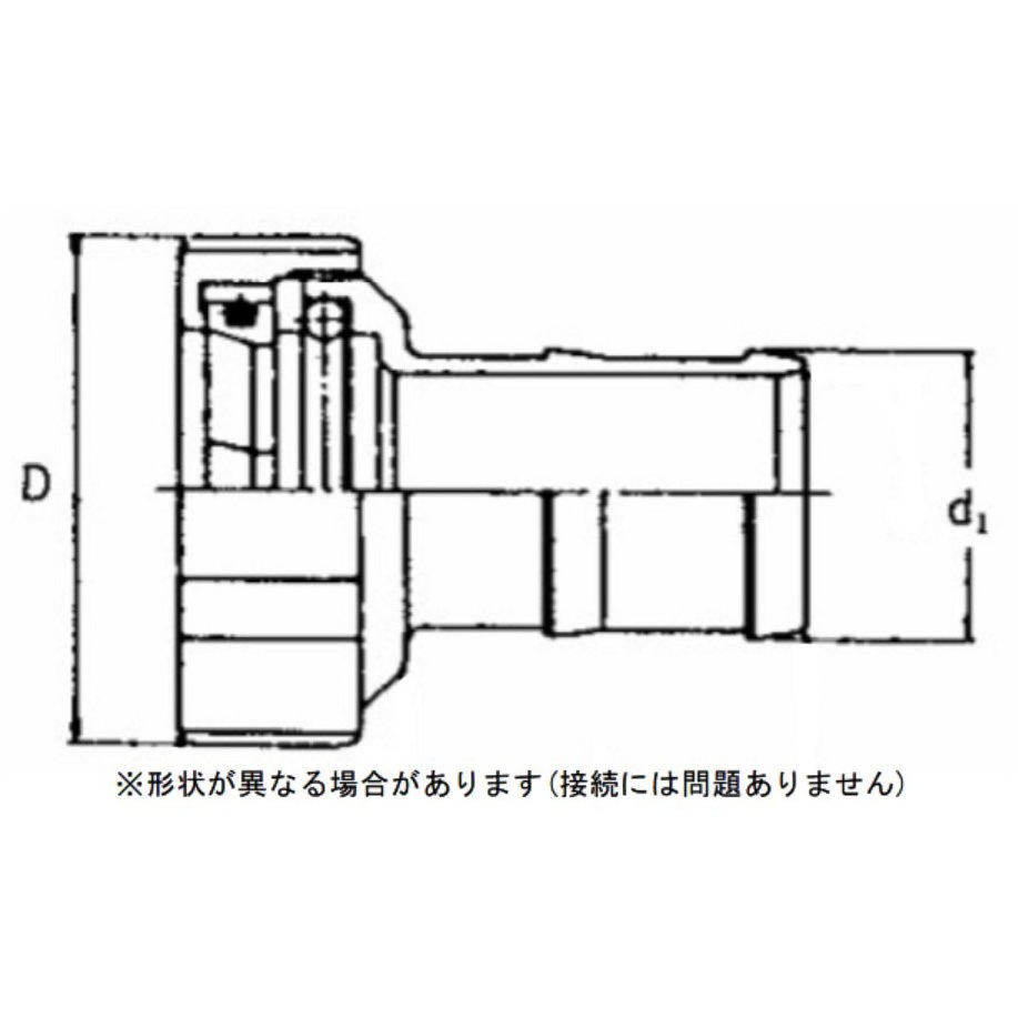 YC-4-20 YONEカップリング アルミ YC-4 (ヨネカップリング) 1個 YONE