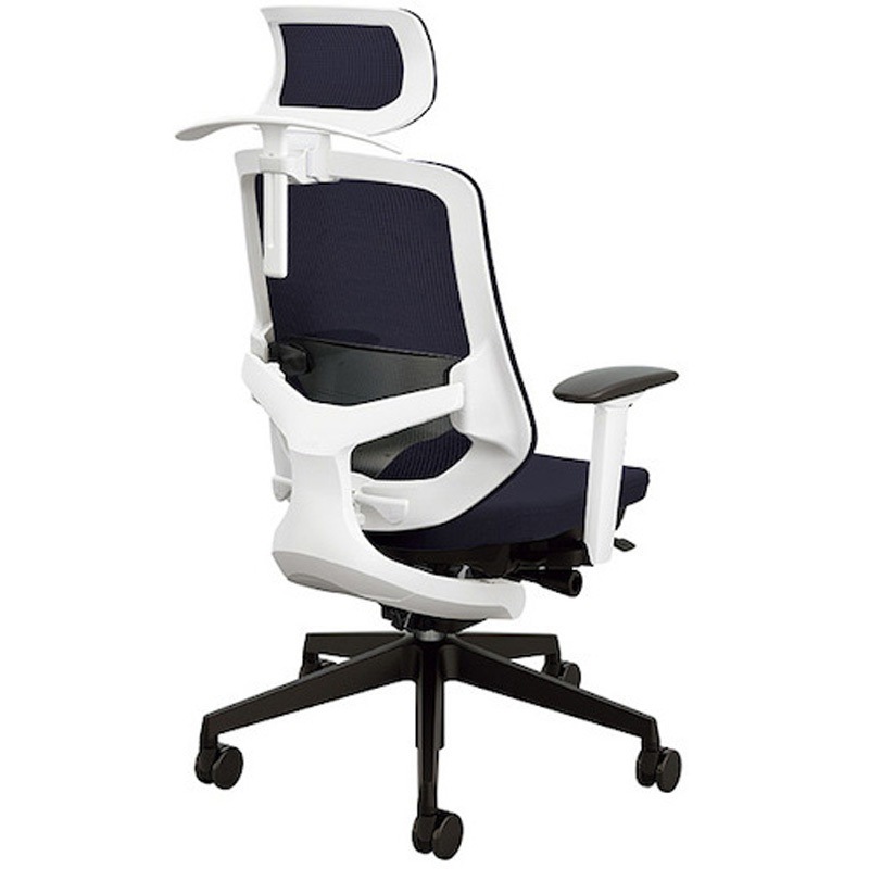 SLEN515FAHB-PMBK 事務用チェアー セリフト(Selift)シリーズ ナイキ ハンガー付 ヘッドレスト付 可動肘付 ミックスブラック色   SLEN515FAHB-PMBK