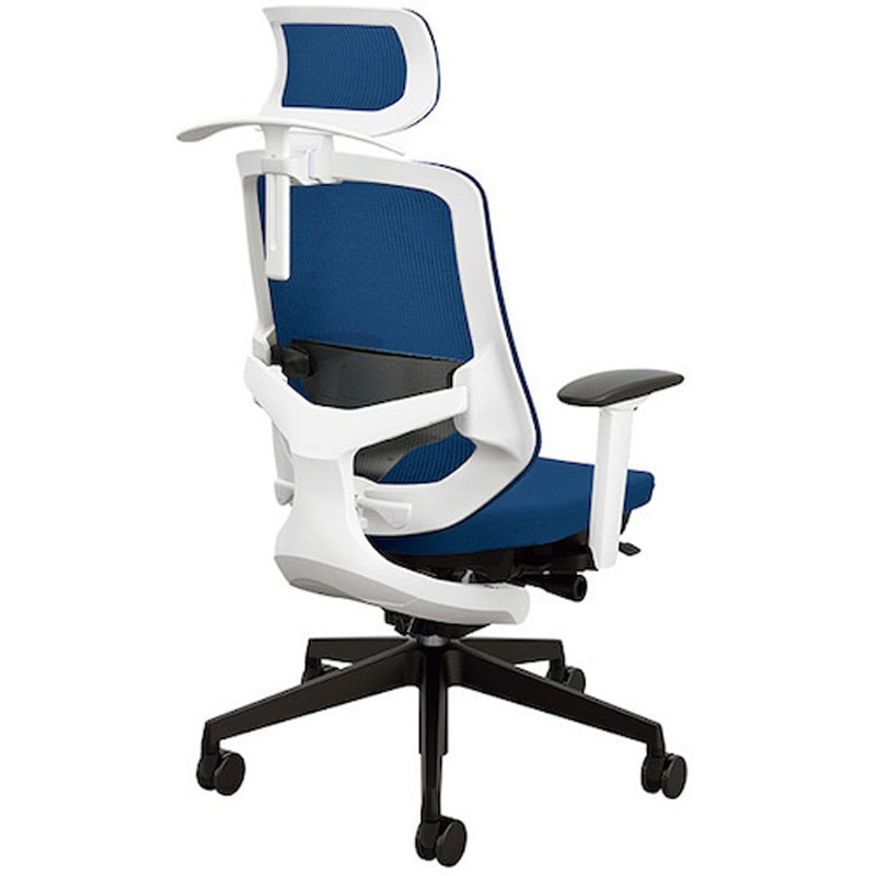 SLEN515FAHB-POB 事務用チェアー セリフト(Selift)シリーズ ナイキ ハンガー付 ヘッドレスト付 可動肘付 オーシャンブルー色 SLEN515FAHB-POB