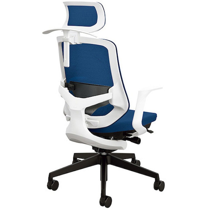 SLEN515FHB-POB 事務用チェアー セリフト(Selift)シリーズ ナイキ ハンガー付 ヘッドレスト付 固定肘付 オーシャンブルー色   SLEN515FHB-POB 71,390円