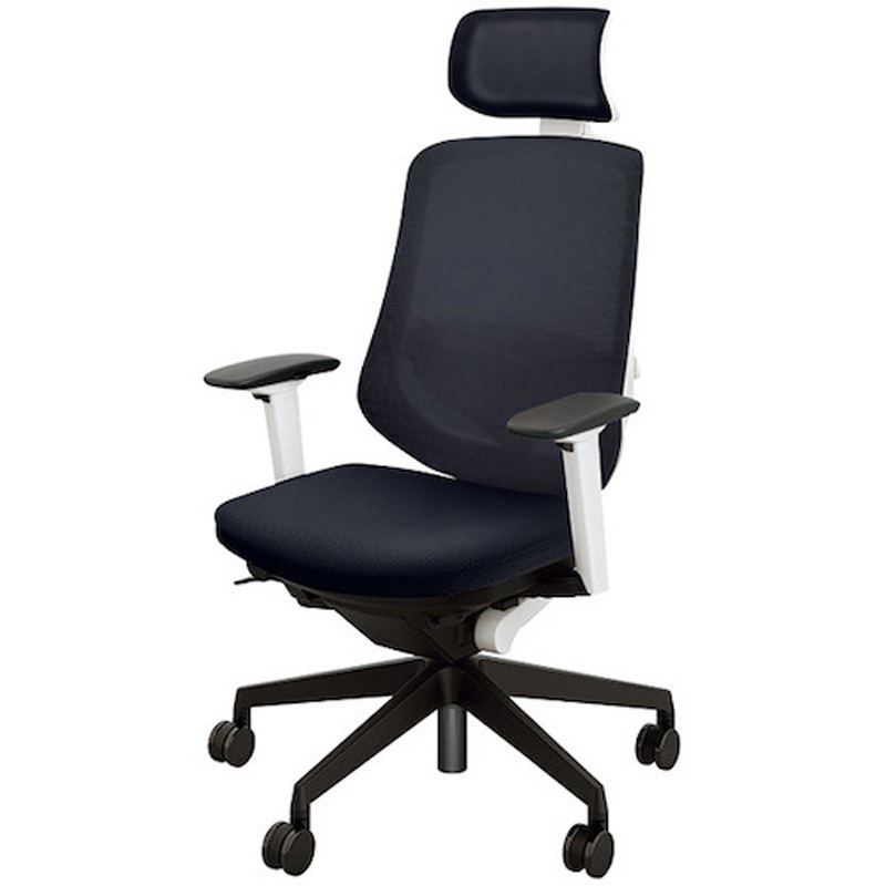 SLEN515FAB-PMBK 事務用チェアー セリフト(Selift)シリーズ ナイキ ヘッドレスト付 可動肘付 ミックスブラック色   SLEN515FAB-PMBK 65,890円