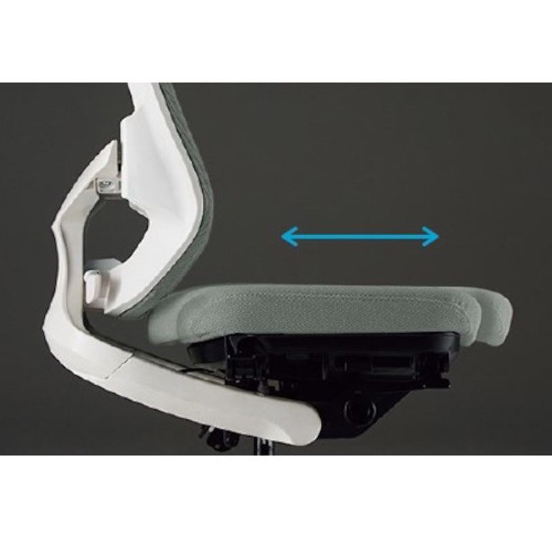 ナイキ 事務用チェア ( SLEN515FAB-PMBK ) 事務用チェアー セリフト(Selift)シリーズ ヘッドレスト付 可動肘付 ミックスブラック色 SLENB515FAB-PMBK