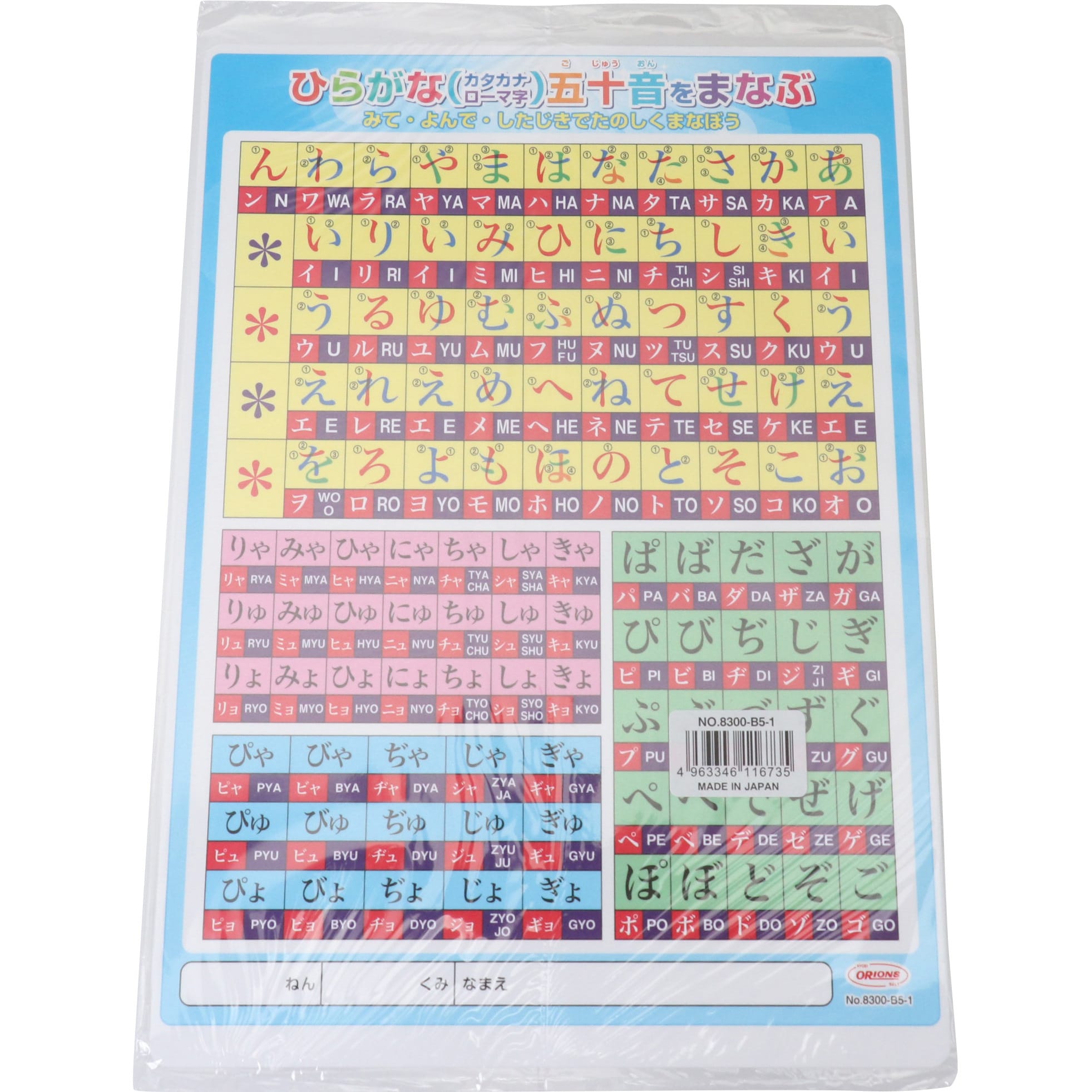 NO．8300-B5-1 学習下敷 1個 共栄プラスチック 【通販サイトMonotaRO】