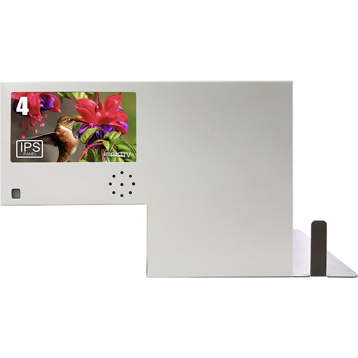 BP040 デジタル仕切りPOP impactTV 解像度800×480 ホワイト パネル駆動方式IPS 画面サイズ4インチワイド  BP040