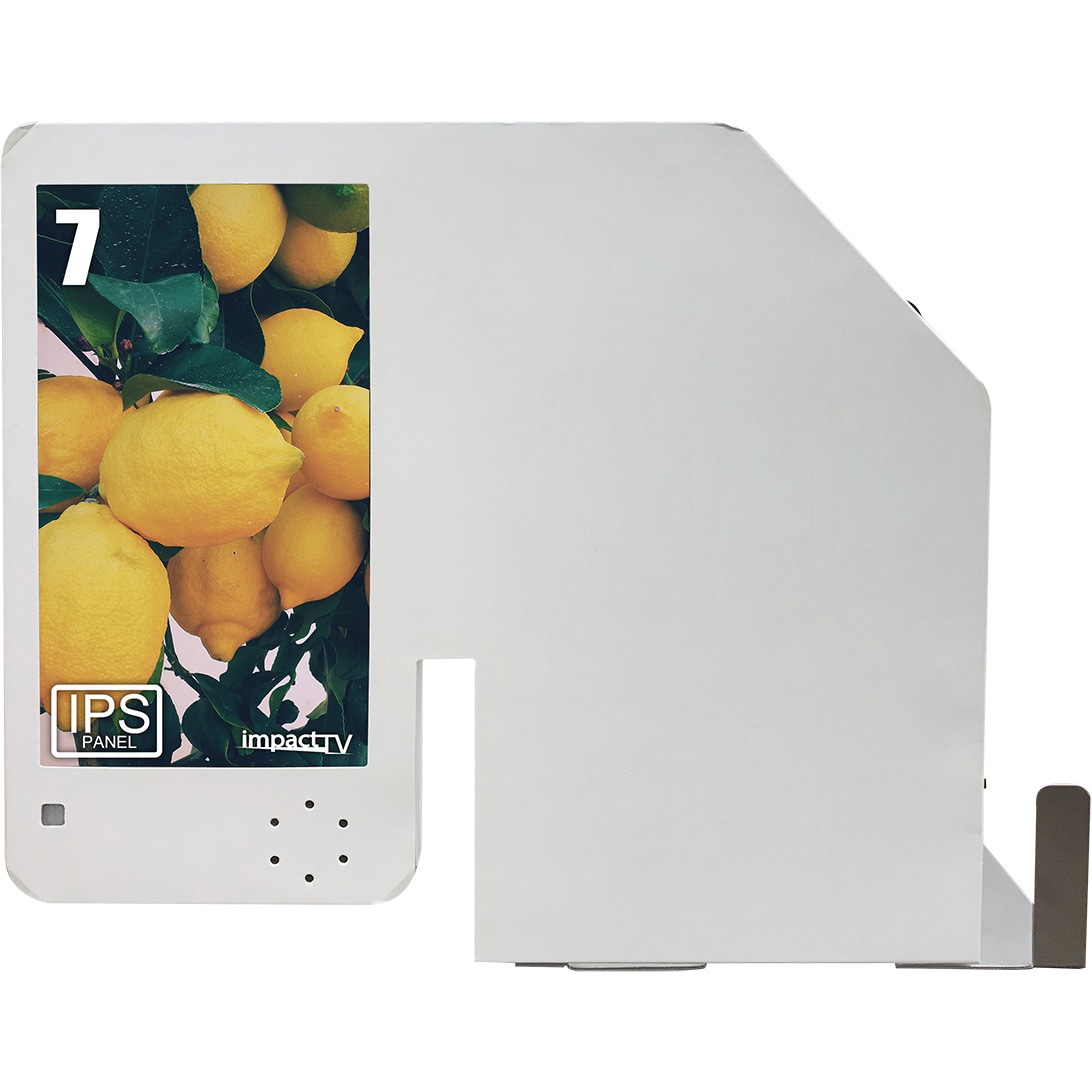 BP070 デジタル仕切りPOP impactTV 解像度1024×600 ホワイト パネル駆動方式IPS 画面サイズ7インチワイドIPSタッチパネル  BP070