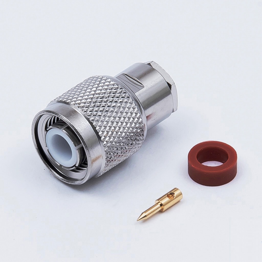 TNCP-62/U 同軸コネクタ TNC型 ストレートプラグ トーコネ(旧:東洋コネクター) 適合ケーブルRG-59/U，RG-59A/U，RG-62/U，RG-62A/U  1パック(5個)