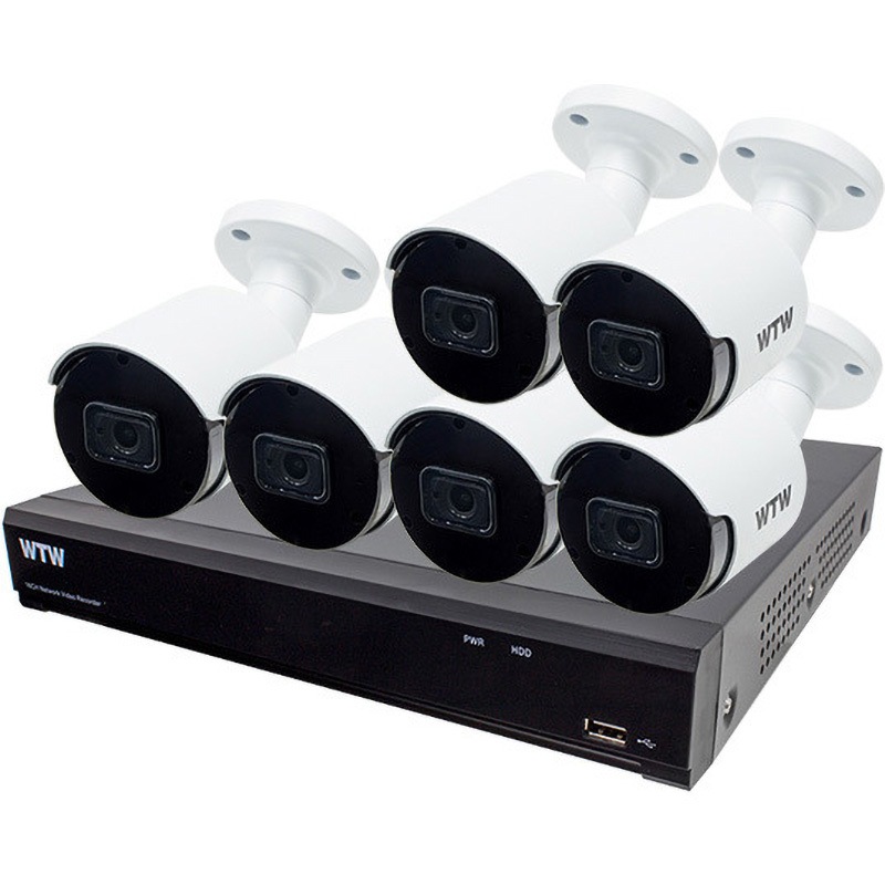 防犯カメラセット 8台 2TB 4K 800万画素　屋外 最高級 4K 800万画素POE 16ch 防犯カメラ用NVR 2TB搭載 と 屋外対応