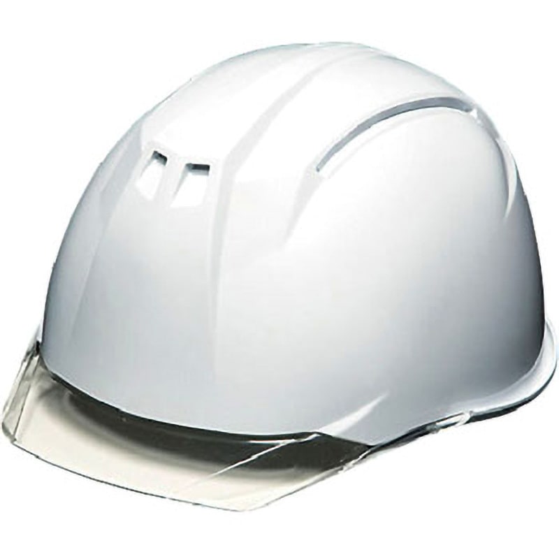 AA11EVO-C-HA6-KP-W/C 透明バイザーヘルメット AA11EVO-Cシリーズ DICプラスチック アメリカン 衝撃吸収ライナーあり 白/クリア色