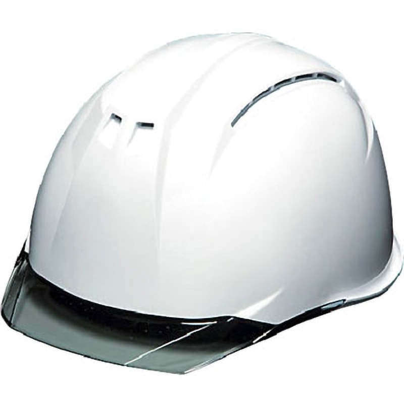 AA11EVO-CW-HA6-KP-W/S ヘルメット AA11EVO-CWシリーズ DICプラスチック アメリカン 衝撃吸収ライナーあり 白/スモーク色