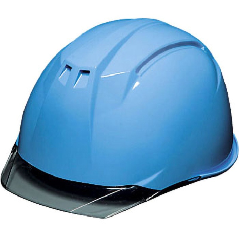 AP11EVO-CS-HA6-KP-B/S 透明バイザーヘルメット(シールド面付) AP11EVO-CSシリーズ DICプラスチック アメリカン 衝撃吸収ライナーあり アクアブルー/スモーク色