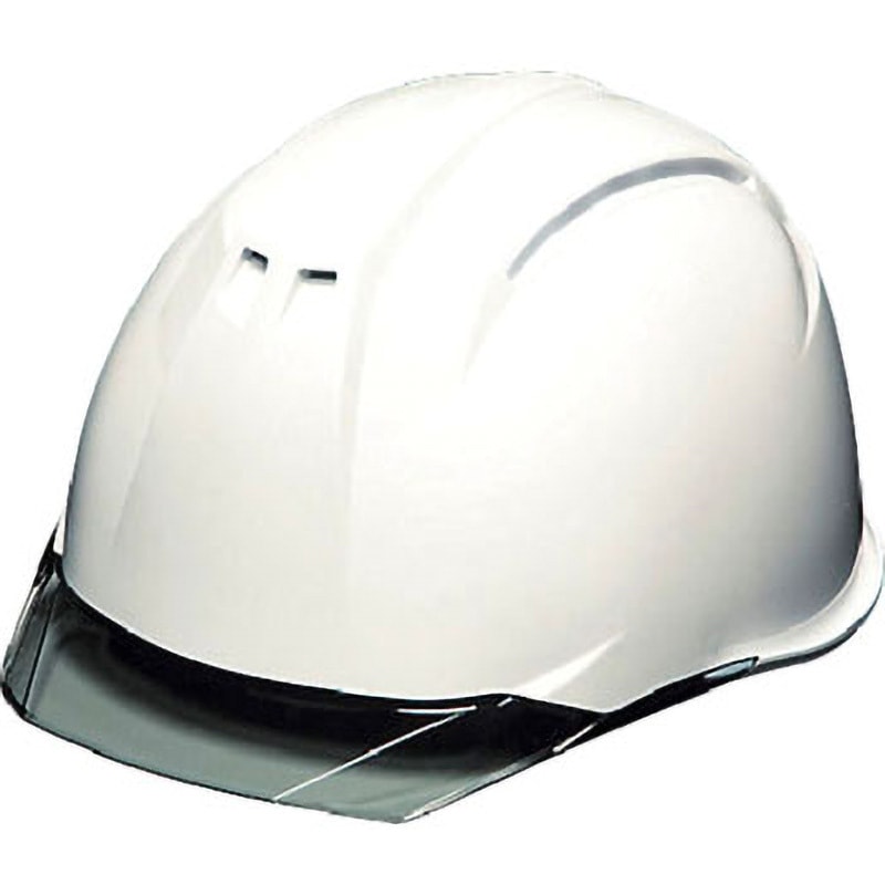 AP11EVO-CS-HA6-KP-W/S 透明バイザーヘルメット(シールド面付) AP11EVO-CSシリーズ DICプラスチック アメリカン 衝撃吸収ライナーあり 白/スモーク色