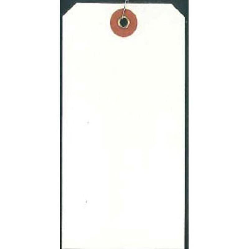 大 ハトメ付 白布荷札 針金付 1箱(1000枚) カクケイ 【通販モノタロウ】