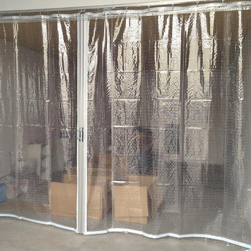 VP-550A 【オーダー】 ビニールカーテン 糸入り透明 0.55mm厚 防炎