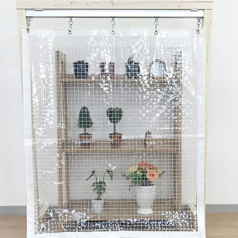 VP-550A 【オーダー】 ビニールカーテン 糸入り透明 0.55mm厚 防炎