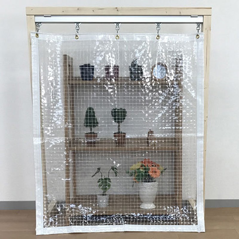 VP-550H 【オーダー】 屋外・耐候ビニールカーテン 糸入り透明 0.55mm