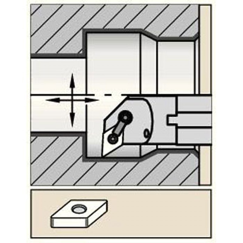A25RMDUNR15 旋削ホルダー A-MDUN 93° ケナメタル クランプシステムKenloc(TM)