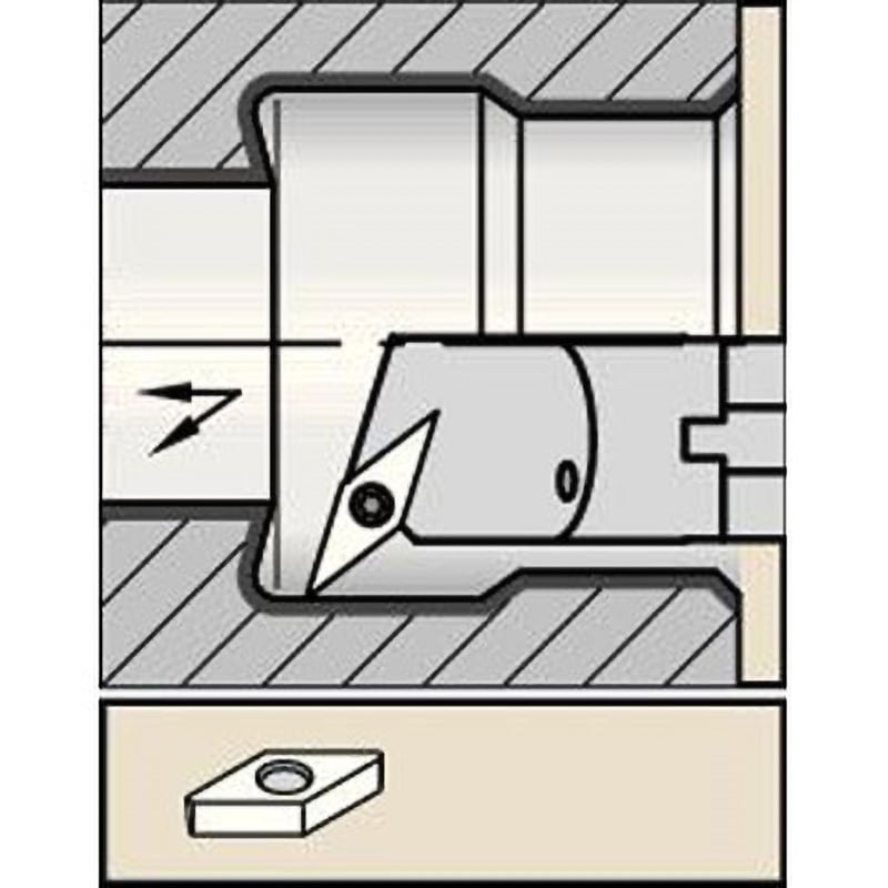 A25TSVQBL16 旋削ホルダー A-SVQB 107，5° ケナメタル スクリューオン