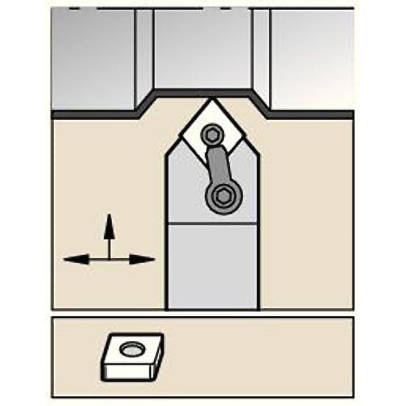 MCMNN4040R19 旋削ホルダー MCMN 50° ケナメタル 勝手なし クランプシステムKenloc(TM) 17,235円