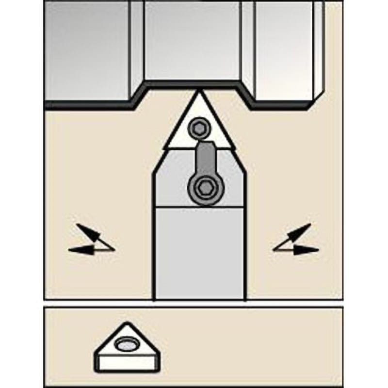 MTENNS3225P22 旋削ホルダー MTEN-S 60° ケナメタル 右勝手 クランプシステムKenloc(TM)
