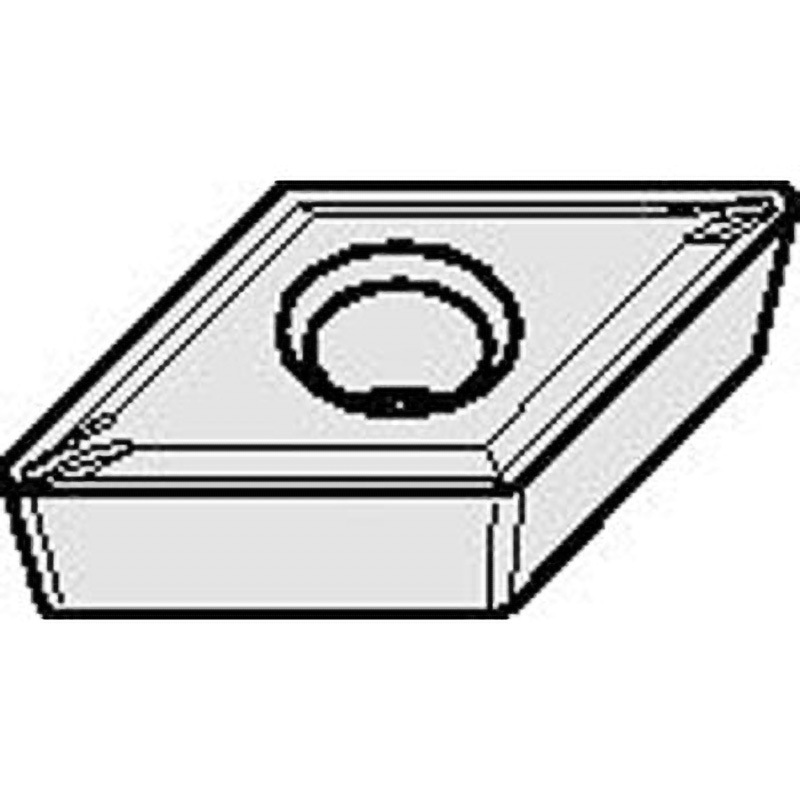 DCMT150408LF KCP10 ISO インサート DCMT-LF ケナメタル 形状ひし形55° 逃げ角7度 コーナーR0.8mm 1セット(5個) DCMT150408LF KCP10