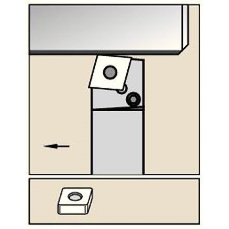 PCBNR3225P12 旋削ホルダー PCBN ケナメタル 75° クランプシステムKenlever(TM) 右勝手 8,235円