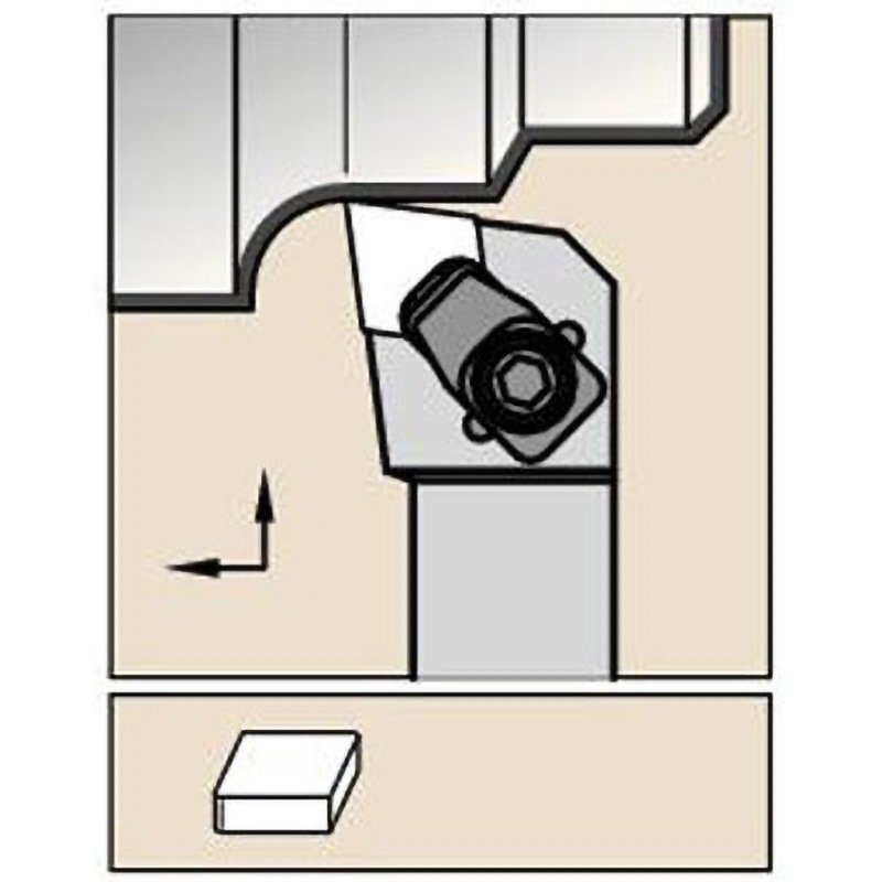 CELNR2525M13-MX7 旋削ホルダー CELN-MX ケナメタル 97.5° 右勝手 クランプシステムKendex(TM)