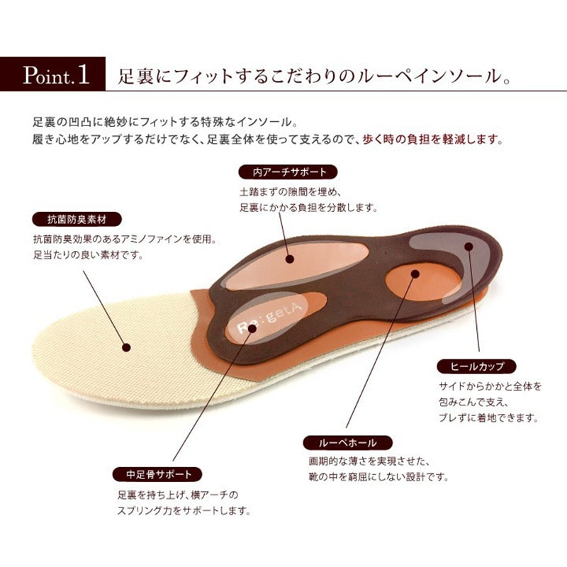 R2361-CAM-LL リゲッタ ワンベルトローヒールパンプス リゲッタ