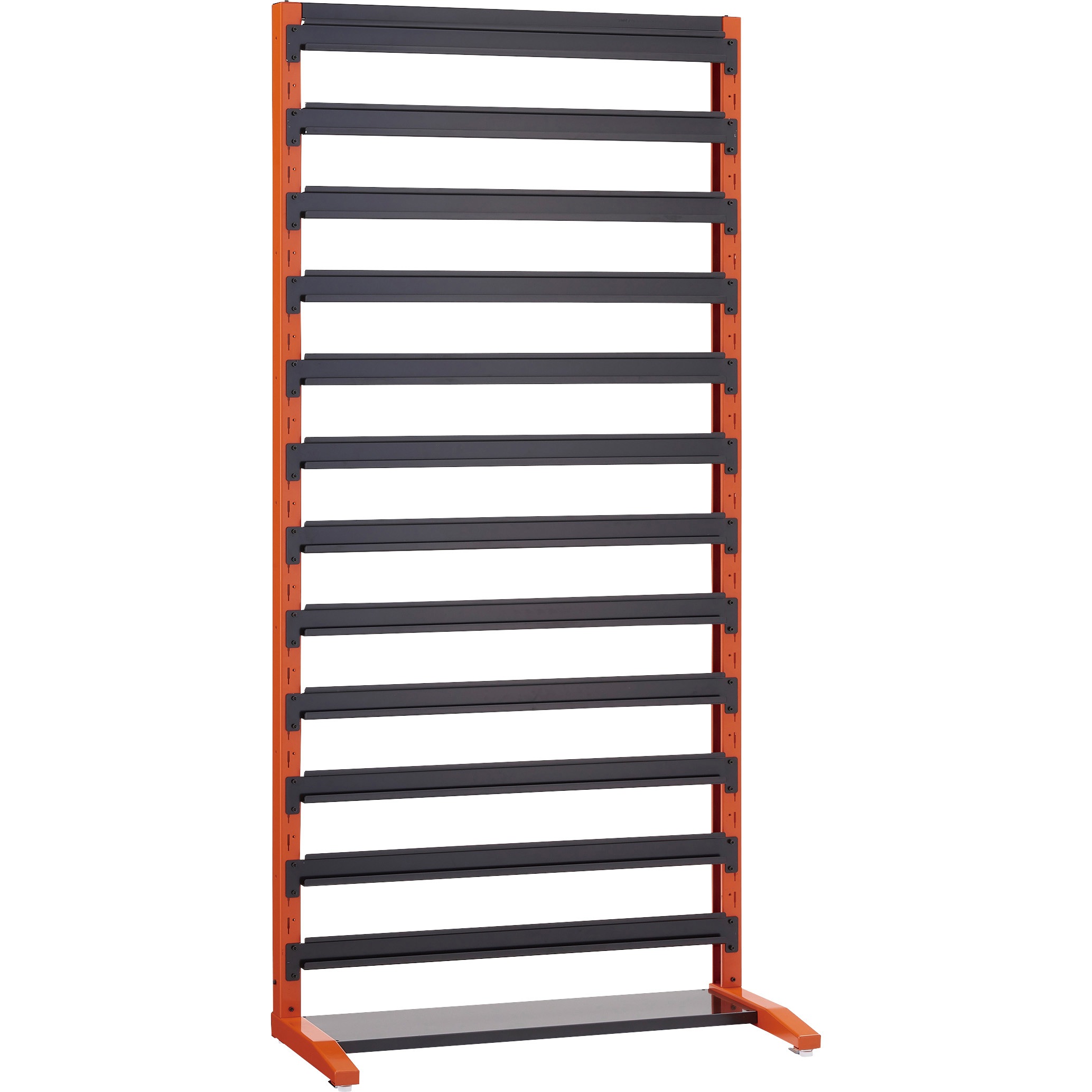 UPR-L1812-BK UPR型ビンラック 片面 H1900 棚受12個付 黒 TRUSCO 外寸法900×430×1885mm  UPR-L1812-BK 43,188円